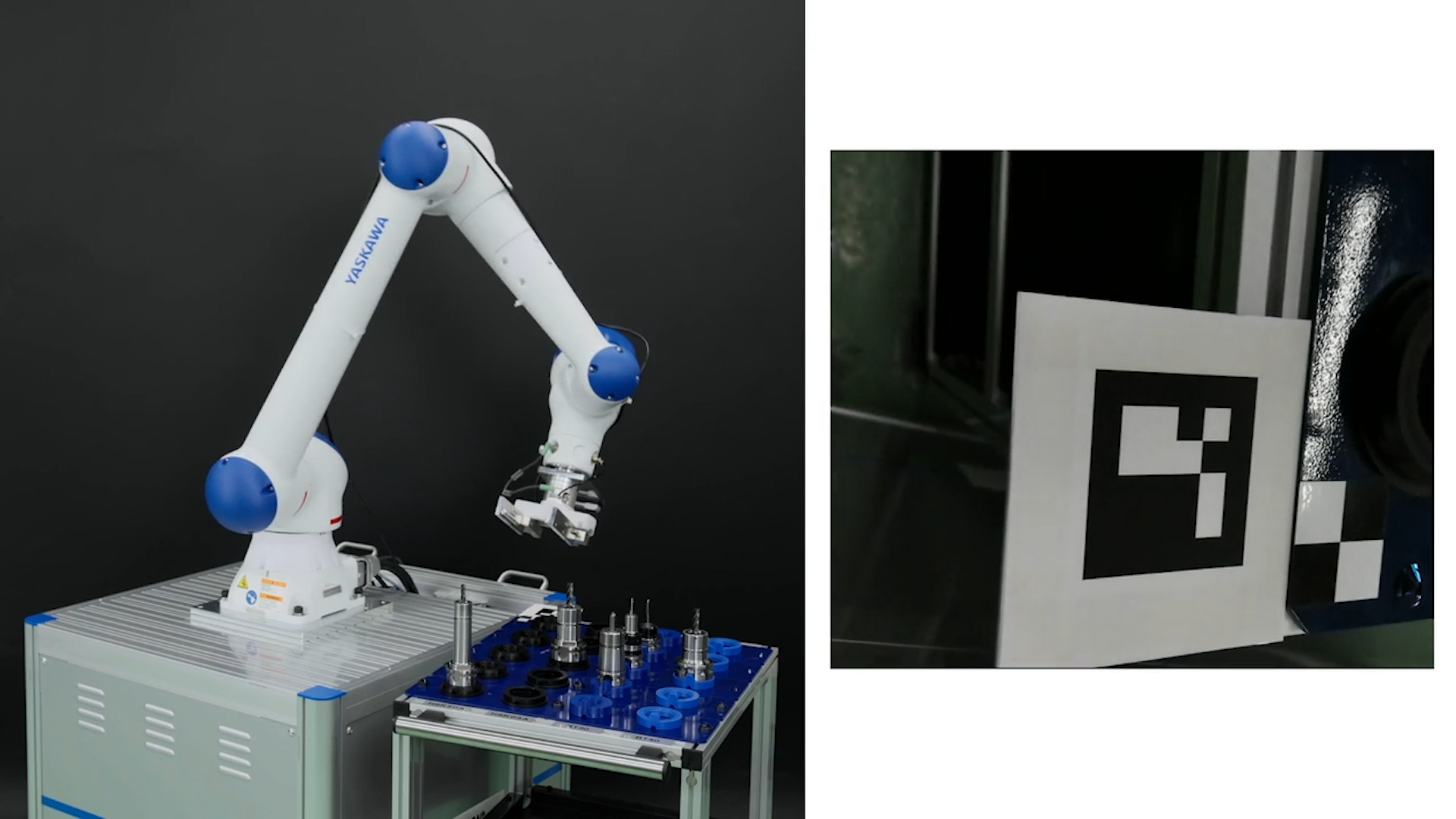 ARマーカ-×カメラで、ロボットの位置を高精度に補正。労働力不足や自動化に応える「AR^2 System」。