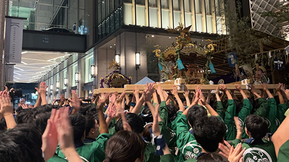 地域のお祭りの写真